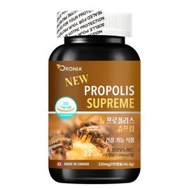 [ORONIA] New Propolis Supreme 90 Capsules_Antioxidant, Vitality, Immunity, Nutritional Supplement, Health Functional Food_Made in Canada